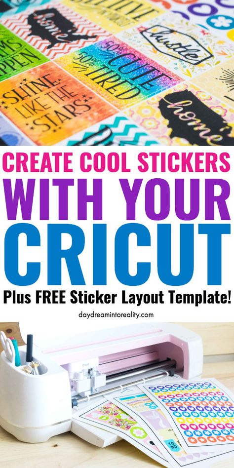 Sticker Layout, Cricut Stickers, Make Stickers, How To Make Stickers, Cricut Free, Cricut Machine, Layout Template, Cool Stickers, Free Stickers