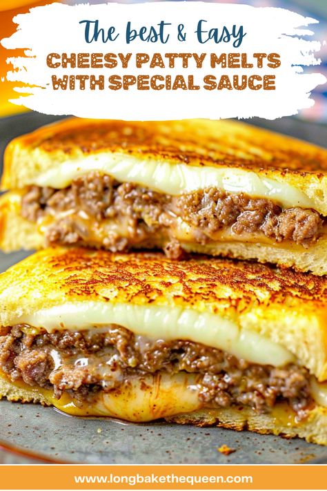 Good Easy Sandwiches, Smashing Patty Melt With Confidential Sauce, Patty Melts Pioneer Woman, Bacon Melt Sandwich, Hamburger Patty Leftover Recipes, Ground Beef Sandwich Recipes For Dinner, Recipes With Relish, Hamburger Sandwich Ideas, Easy Sandwich Dinner Ideas