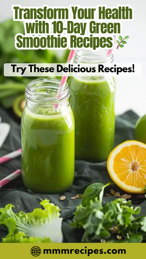 I’m so grateful to share these 10-day green smoothie cleanse recipes with you! Packed with nutrients and bursting with flavor, these smoothies will help you feel energized and refreshed. Dive into our collection and start your journey to a healthier you. Save this pin and begin your cleanse today! Daily Vegetable Intake Smoothie, Green Smoothie Diet 10 Day, 7 Days Juice Cleanse Recipes, 10 Day Green Smoothie Cleanse Recipes, Loose Weight Green Smoothie, Super Green Smoothie Recipes, Green Juice Recipes For Beginners, Keto Green Juice, Green Drinks Healthy