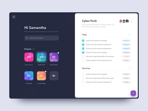 Parallax Effect, Ui Design Mobile, Dashboard Interface, Logos Retro, Ui Design Trends, Graphisches Design, Dashboard Ui, Design Websites, Task Management