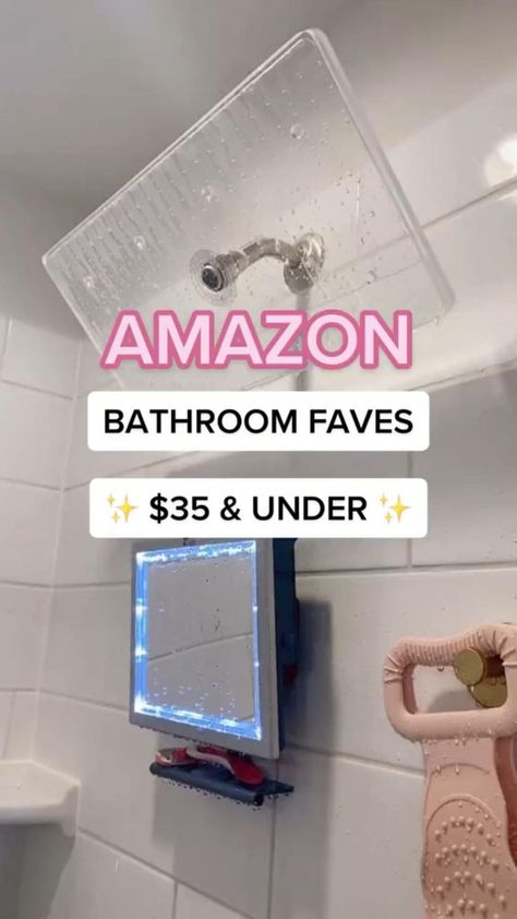 Amazon Finds Bedroom, Amazon Bathroom Finds, Cool Amazon Finds, Amazon Bathroom, Home Must Haves, Shower Mirror, Amazon Home Finds, Best Amazon Buys, Bathroom Gadgets