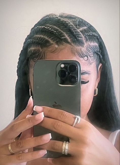 Mixed Curly Hair, Quick Natural Hair Styles, Braided Cornrow Hairstyles, Protective Hairstyles Braids, Curly Hair Styles Easy, Natural Curls Hairstyles, Hairdos For Curly Hair, Pretty Braided Hairstyles, School Hairstyles