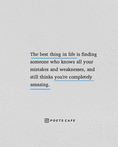 Poets' Cafe on Instagram: "The best thing in life is finding someone who understands you: they know your mistakes and weaknesses but they accept you and make you feel incredible regardless. That kind of connection is the most powerful and special kind of bond. It's the feeling that somebody believes in you no matter what, and that unconditional love and support is the best thing you could ever ask for. ♡" Love Makes You Weak, Someone Who Understands You, Unconditional Love Quotes No Matter What, What Is Unconditional Love, Quotes About Unconditional Love, Poets Cafe, Love Quotes From Literature, Unconditional Love Quotes, Forever Love Quotes