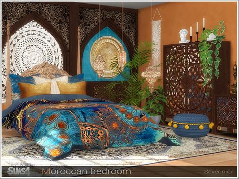 Severinka_'s Moroccan bedroom Arabic Bedroom Decor, Turkish Bedroom Decor, Cultural Decor, Moroccan Bed, Boho Glam Home, Bali Decor, Moroccan Room, Moroccan Inspiration, Moroccan Bedroom