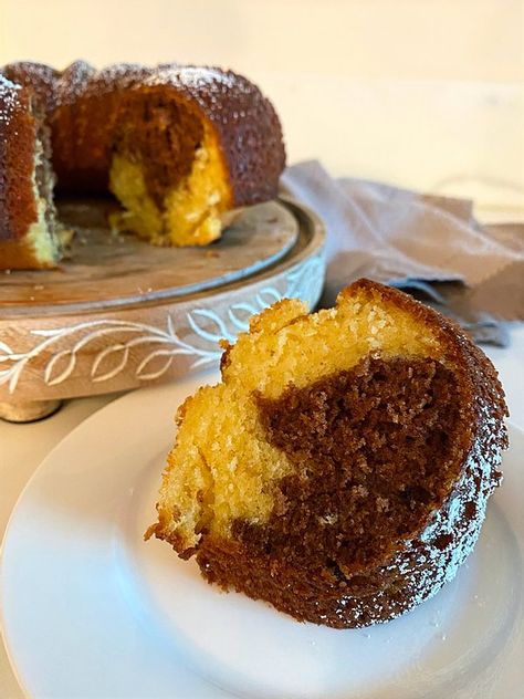 Chocolate Orange Marble Bundt Cake, Orange Chocolate Bundt Cake, Chocolate Orange Bundt Cake, Chocolate Orange Marble Cake, Orange Bundt Cake Recipes, Chocolate Orange Cake Recipe, Orange And Chocolate Cake, Chocolate Orange Bundt Cake Recipe, Orange Bunt Cake