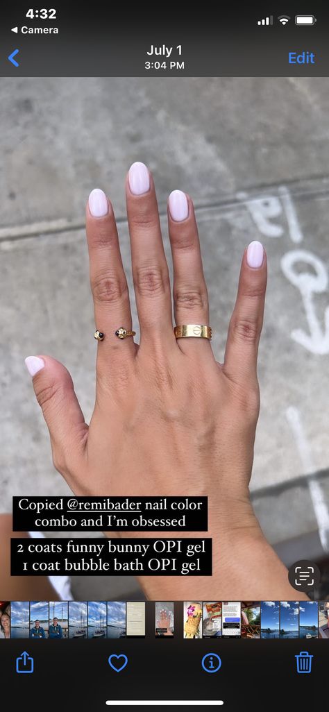 Best Nail Color Combos, Manicure Color Combinations, Nail Colors September 2023, Year Round Nail Color, Funny Bunny Combos, Bridal Nail Color Opi, Nail Ideas September 2023, Gel Nails Funny Bunny, Funny Bunny Nail Combo