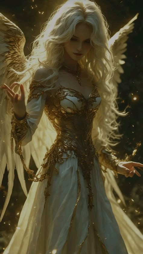 Masquerade Aesthetic, Female Angel, Blonde Goddess, Angel Goddess, Magic Academy, Sparkle Outfit, Goddess Aesthetic, Angel Warrior, Beautiful Angels Pictures