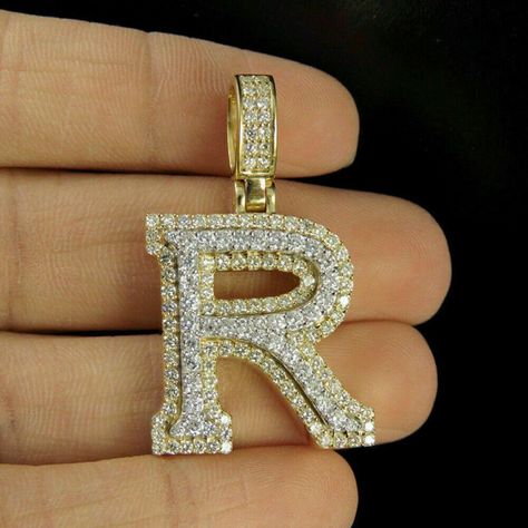 10K Solid Yellow Gold Fn Initial r Letter Charm | Etsy India R Initial, R Letter, Initial R, Letter Charm, Custom Pendants, Letter R, Diamond Charm, Mens Pendant, Letter Pendants