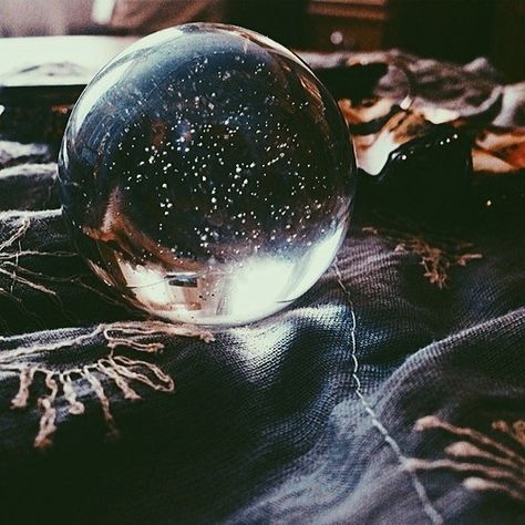 Crystal ball. Scrying. Crystal balls are implements used for a type of Divination known as scrying, which is to see (or know) from afar. Orb Aesthetic, Crystal Ball Aesthetic, Magia Elemental, Half Elf, Magic Crystal, Ravenclaw Aesthetic, Ball Aesthetic, Crystal Orb, Witch Cottage