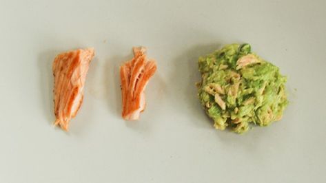 When Can Babies Eat Salmon? - Preparing Salmon for Baby-Led Weaning Salmon For Baby, Low Mercury Fish, Baby Food Recipes Stage 1, Fish Allergy, Veggie Frittata, Flaked Salmon, Frozen Salmon, Lemon Salmon, Salmon Cakes