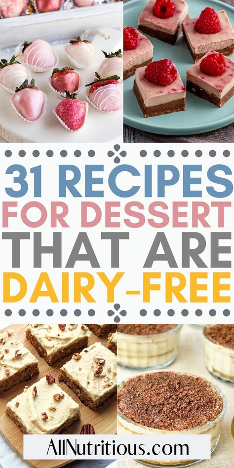 Want the best vegan recipes for dessert? Whether you want cake recipes, chocolate or fruit desserts, we have something for everyone. The best dessert ideas that don’t have any dairy. Pie, Lactose Free Recipes Dessert, Diary Free Dessert, Lactose Free Desserts, Easy Pies, Dairy Free Deserts, Non Dairy Desserts, Nut Free Desserts, Dairy Free Cooking