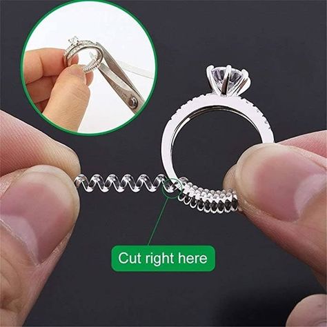 Ring Adjuster, Ring Size Adjuster, 15 Rings, Resize Ring, Ring Spacer, Beading Cord, Ring Guard, Worry Ring, Plastic Ring