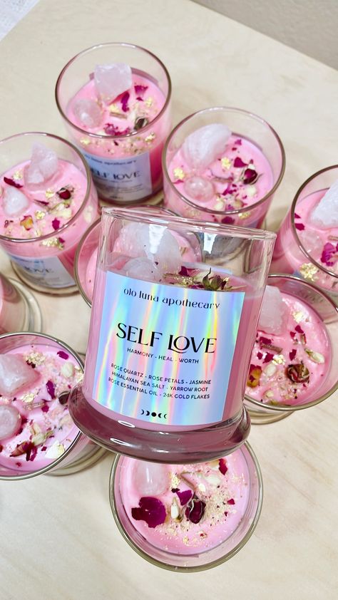 Self Love Intention Candle - Faire Self Love Candle, Candle Kit, Love Candle, Intention Candle, Candle Kits, Jasmine Rose, Intention Candles, Candle Business, Wholesale Merchandise