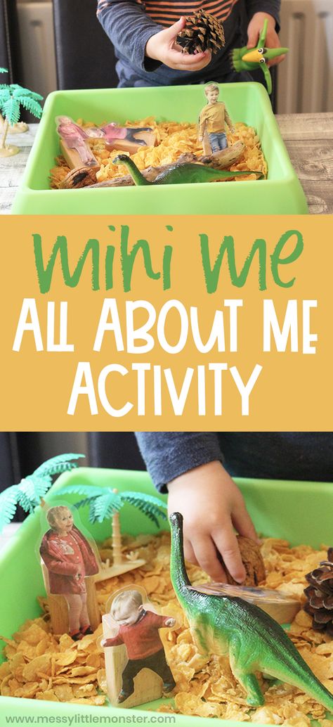 Mini Me All About Me Activity. Small World Play for Toddlers and Preschoolers. Montessori All About Me, All About Me Small World, All About Me Messy Play, All About Me Sensory Activities, All About Me Infant Theme, All About Me Eyfs, All About Me Activity, All About Me Crafts, Grind Time