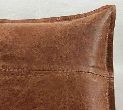 Browns Neutrals Pillows | Pottery Barn Leather Lumbar Pillow, Brown Pillow Covers, Brown Pillow, 18x18 Pillow, Neutral Pillows, 18x18 Pillow Cover, Brown Pillows, Leather Pillow, Leather Decor