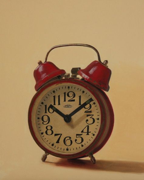 The Red Clock a fine art glicee reproduction  8 x by fernpaintings, $28.00 Objects To Draw Photographs, Vintage Objects Photography, Stilllife References, Drawing References Objects, Drawing Reference Objects, Art Reference Objects, Object Drawing Reference, Still Life Drawing Reference, Random Objects To Draw