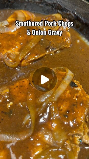 Katie Cross on Instagram: "Smothered Pork Chops & Onion Gravy! Southern Style!! 🔥🔥 #dinner #easydinner #quickmeals #porkchops #southernstyle" Egg Custard Recipes, Smothered Pork Chops Recipe, Pork Chops And Gravy, Smothered Pork, Easy Pork Chops, Easy Pork Chop Recipes, Pork Chop Dinner, Crockpot Pork Chops, Smothered Pork Chops