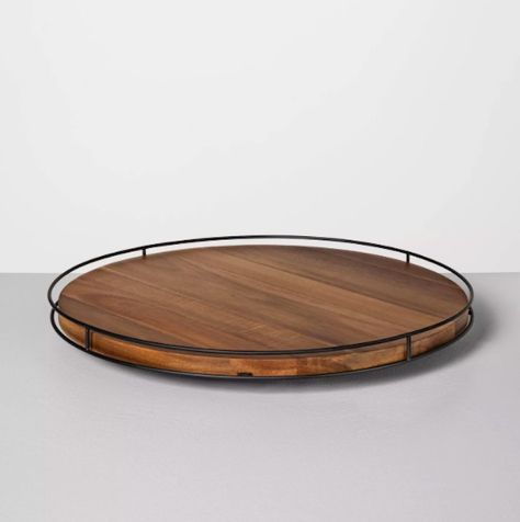 The One Trick for a Tidy Kitchen Counter All Year Long Wooden Lazy Susan, Hearth And Hand With Magnolia, Wood Lazy Susan, Hearth & Hand With Magnolia, Round Serving Tray, Chip And Joanna Gaines, Space Ideas, City Park, Hearth And Hand