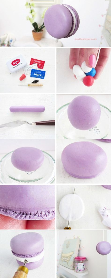 Learn how to sculpt adorable macaroons to use for your home decor! Find out how I used Sugru to make macarons but you can use the tutorial & learn how to make clay macaroons easily. You can use them to decorate your home, use as a light pull, macaroon drawer knobs or even use them, then make a mould and make some candles! Make Macarons, How To Make Macarons, Hobbies To Try, Diy Home Decor Ideas, Bathroom Decorating, Pinterest Diy, Diy Bathroom Decor, Small Bathroom Decor, Diy Bath Products