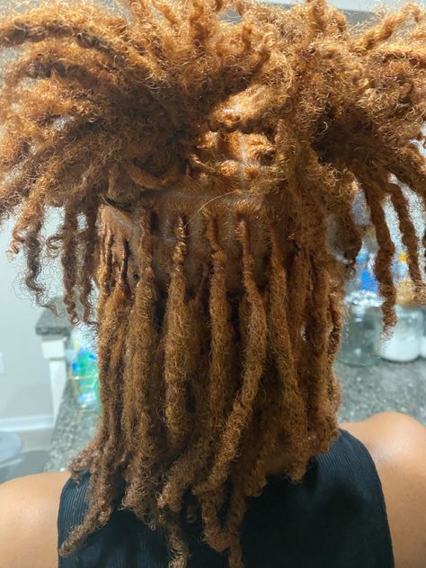 Brown Locs With Blonde Highlights, Light Brown Locs Black Women, Half Dyed Locs, Dyed Dreads, Barrel Twist, Dreadlock Hairstyles For Men, Beautiful Dreadlocks, Short Locs Hairstyles, Dreadlock Style