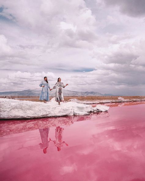 Maharloo Lake; a Natural Wonder near Shiraz - BitoTrip Pink Mosque, Iran Tourism, Visit Iran, Iran Pictures, Iran Travel, Pink Lake, Lake Trip, Adventure Tours, Shiraz