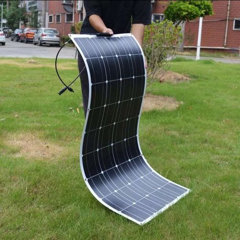 Solaire Diy, Rv Car, Camping Caravan, Flexible Solar Panels, Rv Homes, Power Bill, Solar Module, Monocrystalline Solar Panels, Battery Charge