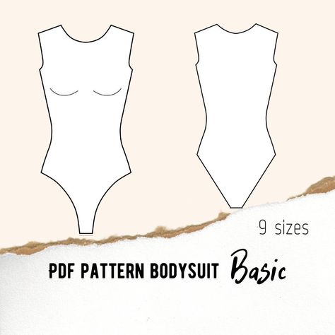 Sewing Patterns Bodysuit, Free Bodysuit Pattern, Bodysuit Sewing Pattern Free, Lingerie Pattern Sewing, Madoka Goddess, Body Sewing Pattern, Ballet Leotard Pattern, Bodysuit Sewing Pattern, Goddess Cosplay