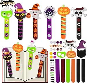 Halloween Bookmarks Craft For Party, Prizes For Kids, Halloween Trick Or Treating, Halloween Craft Kits, Party Favors Halloween, Halloween Party Activities, School Art Activities, Halloween Class Party, Halloween Classroom