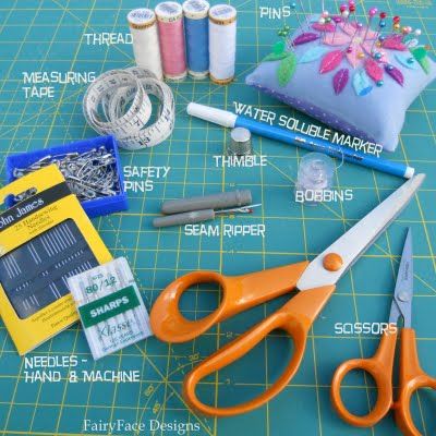 Another great tutorial for the beginning sewer - a list with pics of the basic supplies every sewer and/or quilter should have on hand. Sewing Supplies Organization, School Post, School Series, Sew Sweetness, Sewing Supplies Storage, Basic Sewing, Sewing 101, Sewing Essentials, Sewing School