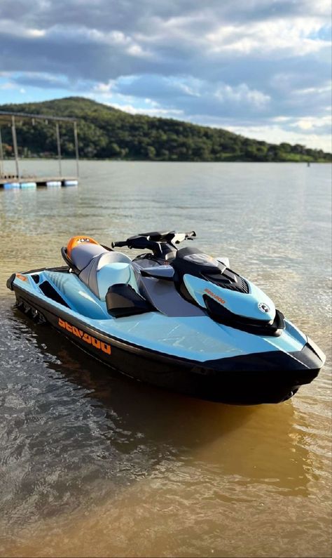 Seadoo Jetski, Jet Skies, Blue Boat, Lux Cars, Black Bike, Four Wheelers, Lake Beach, Jetski, Couple Selfies