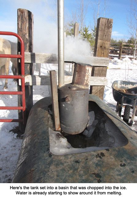 Stock Tank-heater DIY Stock Tank Heater, Alaska Homestead, Farm Structures, Hobbit Holes, Diy Heater, Off Grid Homestead, Water Trough, Hobbit Hole, Water Tanks