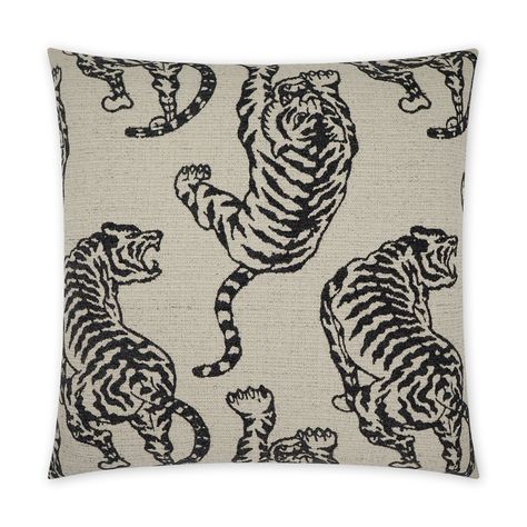 Kano - D.V. KAP Home Large Throw Pillows, Interior Decorating Styles, Woven Pillows, Black Tigers, Novelty Fabric, Modern Throw Pillows, Visual Texture, Couch Throw Pillows, Decorative Accents