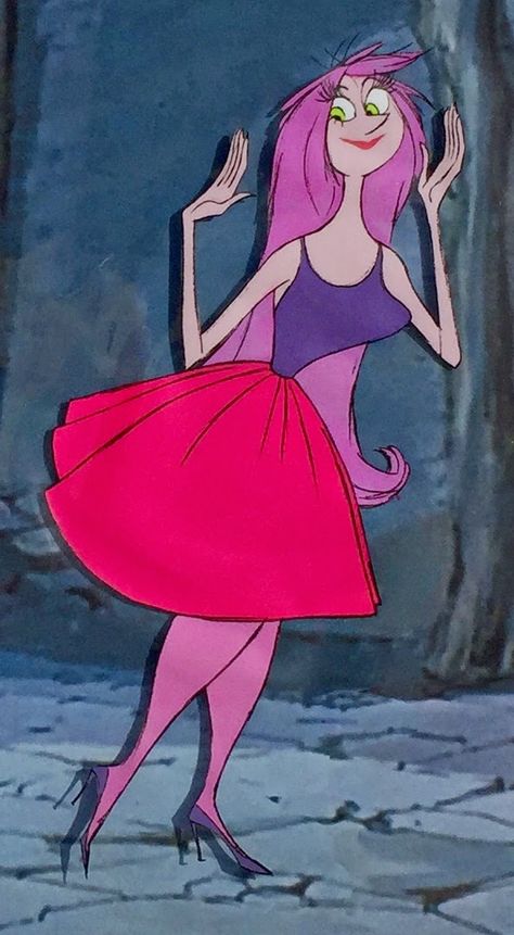 Animation Collection: Mad Madam Mim In Beautiful Woman Form Cel from "The Sword In The Stone," 1963 Madam Mim Costume, Mad Madam Mim, Madam Mim, Animation Cel, Walt Disney Pictures, Pinturas Disney, Disney Films, Disney And Dreamworks, Disney Girls