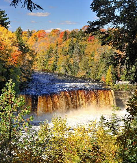 “The Rushing Tahquamenaw” Tahquamenon Falls, Upper Michigan | Flickr - John McCormick Michigan Waterfalls, Tahquamenon Falls, Upper Michigan, Upper Peninsula Michigan, Michigan Travel, State Of Michigan, Upper Peninsula, Pure Michigan, Northern Michigan