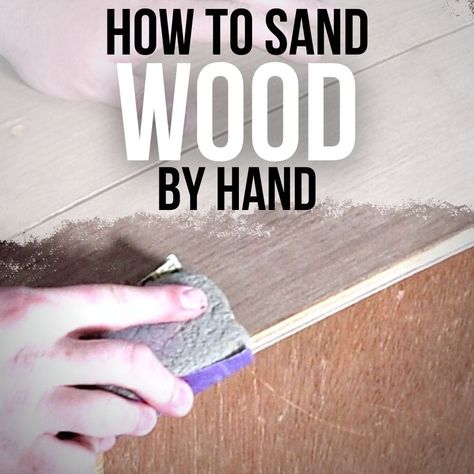 How to Sand Wood By Hand How To Sand Wood, Staining Wood Furniture, Hand Guide, Sanding Tips, Sanding Wood, Rough Wood, Furniture Refinishing, Wood Dining Chairs, Woodworking Techniques