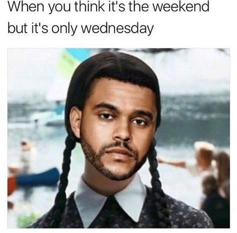 When you think it’s the weekend but it’s only Wednesday Wednesday Memes, Wednesday Humor, Wednesday Quotes, Bones Funny, Dankest Memes, Make Me Smile, The Weekend, I Laughed, You Think