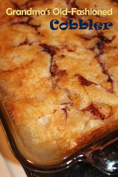 Canned Peach Cobbler Recipe, Sweet Potato Cobbler, Strawberry Cobbler Recipes, Recipes Sweet Potato, Fruit Cobbler Recipe, Cobbler Recipes Easy, Apple Cobbler Recipe, Easy Peach Cobbler Recipe, Cobbler Easy