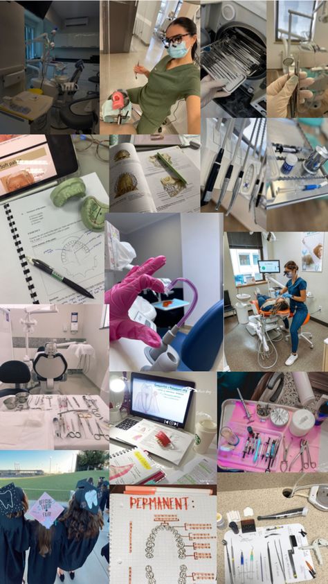 dental hygiene school, dental hygienist life Dentist Career, Dental Assistant School, Dental Hygienist School, Nursing School Inspiration, Dental Wallpaper, Dental Assistant Study, Dentist Assistant, Dental Hygiene Student, Dental Aesthetics