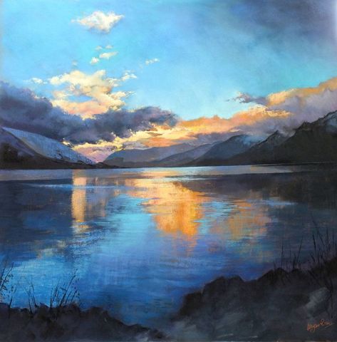 Oil Pastel Landscape, Chalk Pastel Art, Painting Pastel, Istoria Artei, Soft Pastel Art, Pastel Artwork, Oil Pastel Paintings, Pastel Landscape, Oil Pastel Art