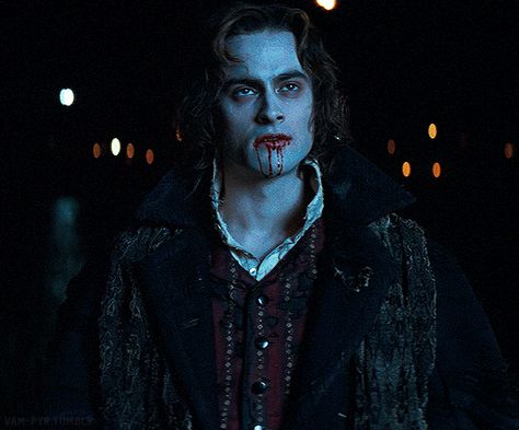 Lestat De Lioncourt Queen Of The Damned, Lestat Queen Of The Damned, Tarzan Skarsgard, Stuart Townsend, Lestat And Louis, Vampire Tattoo, Pretty Teeth, 2000s Goth, Queen Of The Damned