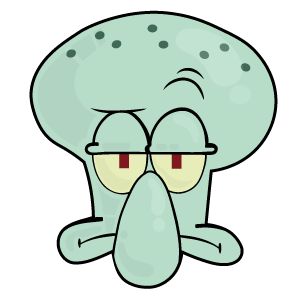 Squidward Face Sticker. #cartoon #face #squidward #SpongeBob Squidward Sticker, Sponge Bob Squidward, Squidward Drawing, Squidward Face, Spongebob Squarepants Funny, Spongebob Plankton, Sticker Spongebob, Statue Sticker, Squidward Painting