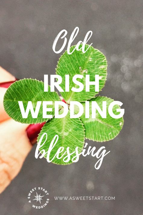 As a professional wedding officiant, I hear some of the most beautiful wedding readings! I thought I'd share this Irish Blessing with you, because it’s one of my favorites. It's very sweet, meaningful and timeless! I’m sure you've heard parts of it before, but here it is in its entirety. Irish Wedding Toast, Vows Examples, Personal Wedding Vows, Irish Wedding Blessing, Vow Ideas, Ceremony Readings, Small Private Wedding, Wedding Ceremony Readings, Wedding Prayer