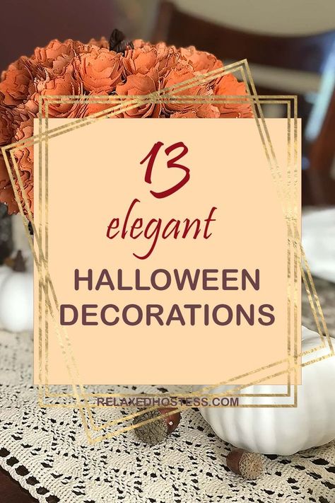 Halloween Decorations Elegant, Simple Elegant Halloween Decor, Elegant Fall Party Decorations, Classy Halloween Party Ideas, Elevated Halloween Party, Upscale Halloween Party, Halloween Cocktail Party Decorations, Halloween Birthday Party For Adults Decorations, Adult Halloween Party Ideas Decoration