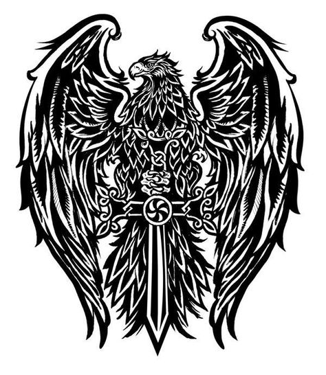 The Armenian Eagle Tattoo Eagle, German Tattoo, Wing Tattoo Men, Cross Tattoo For Men, Eagle Tattoos, Eagle Tattoo, Music Tattoos, Maori Tattoo, Cross Tattoo