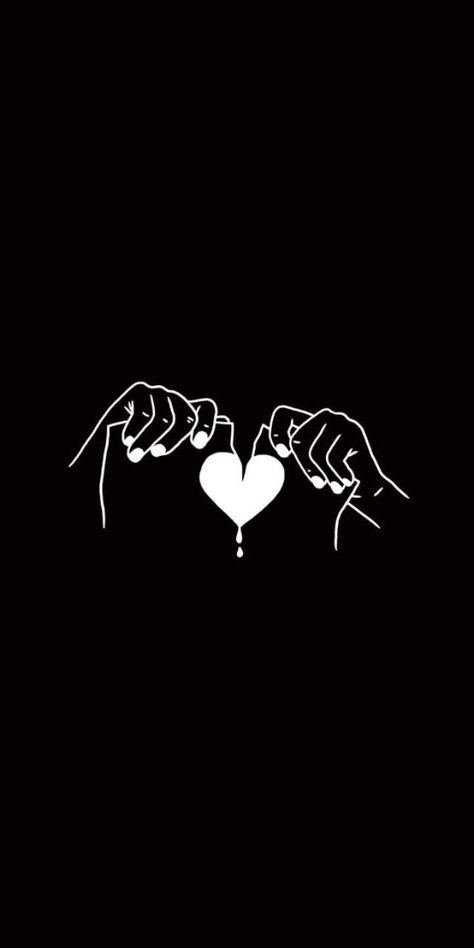 Black Heart Wallpaper, The Best Relationship, Heart Aesthetic, Black Wallpaper Iphone Dark, Black And White Art Drawing, Cute Black Wallpaper, Dark Phone Wallpapers, Cute Emoji Wallpaper, Phone Wallpaper For Men