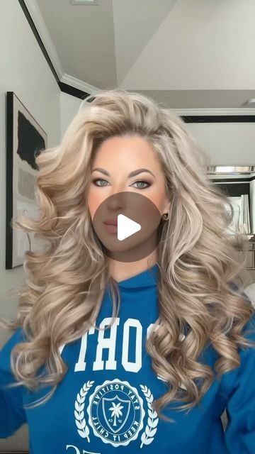 Loose Waves Formal Hair, Big Texas Hair Tutorial, Big Barrel Curling Iron Tutorial, Big Wavy Curls Medium Lengths, How To Give Volume To Hair, How To Style Super Long Hair, How To Curl Very Long Hair, Volume In Hair How To Get, How To Curl Beach Waves Long Hair