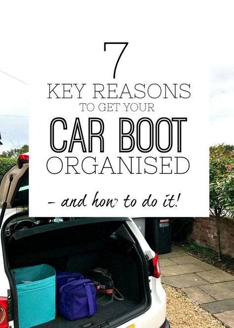 Ways to get your car boot organised - reasons to get your car boot organised - step by step guide to help get your car organised - declutter your car Car Boot Storage, Car Organisation, Car Boot Organiser, Home Organisation Tips, Shopping Bag Storage, Diy Organization Ideas, Boot Organization, Simplify Your Home, Trains Planes And Automobiles