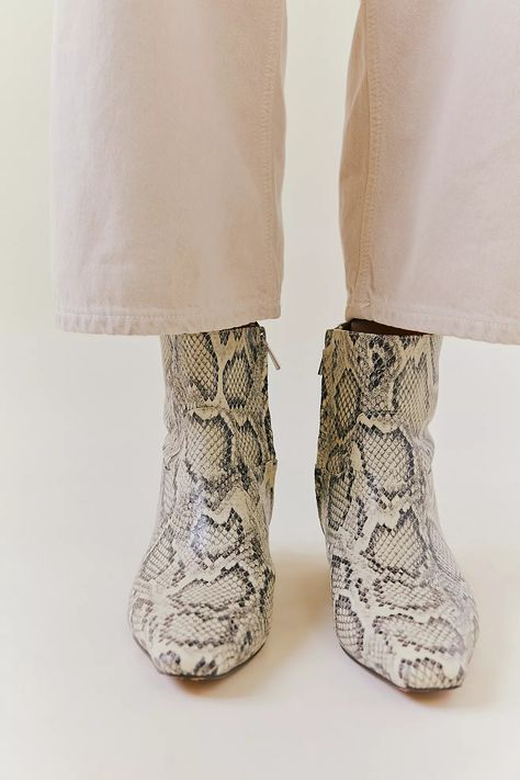 Easy Does It Snake Print Boots | Free People Snakeskin Ankle Boots Outfit, Snakeskin Boots Outfit, Wild Snake, Snakeskin Ankle Boots, Snake Skin Boots, Snake Boots, Snake Print Boots, Boots Outfit Ankle, Easy Does It