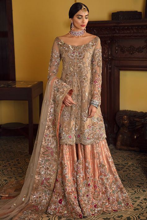 Wedding Dresses In Pakistan, Bridal Sharara, Sharara Dress, Pakistani Bridal Couture, Walima Dress, Pakistani Formal Dresses, Nikkah Dress, Asian Bridal Dresses, Saree Lehenga