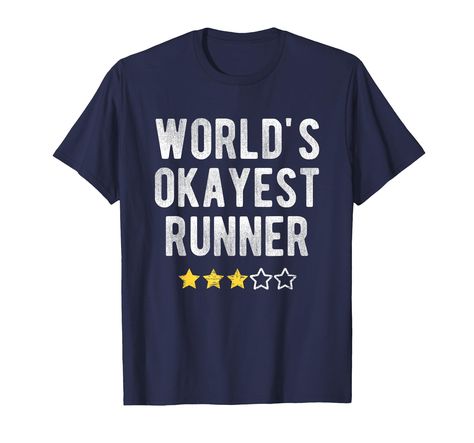 PRICES MAY VARY. A funny and sarcastic outfit for the best Runner to show your appreciation. This hilarious costume makes a great present for friends and family that love to run and stay fit. A perfect gift idea for the best. 3 stars out of five for the best Runner. This hilarious outfit makes a funny gift for the best and okayest runner. Great idea for mom, dad, brother, sister, friends and colleague that love running and fitness. Lightweight, Classic fit, Double-needle sleeve and bottom hem Funny Running Shirts, Funny Running, Funny Costume, Running Gifts, Funny Costumes, Sister Friends, Tell The World, T Shirt Image, Presents For Friends